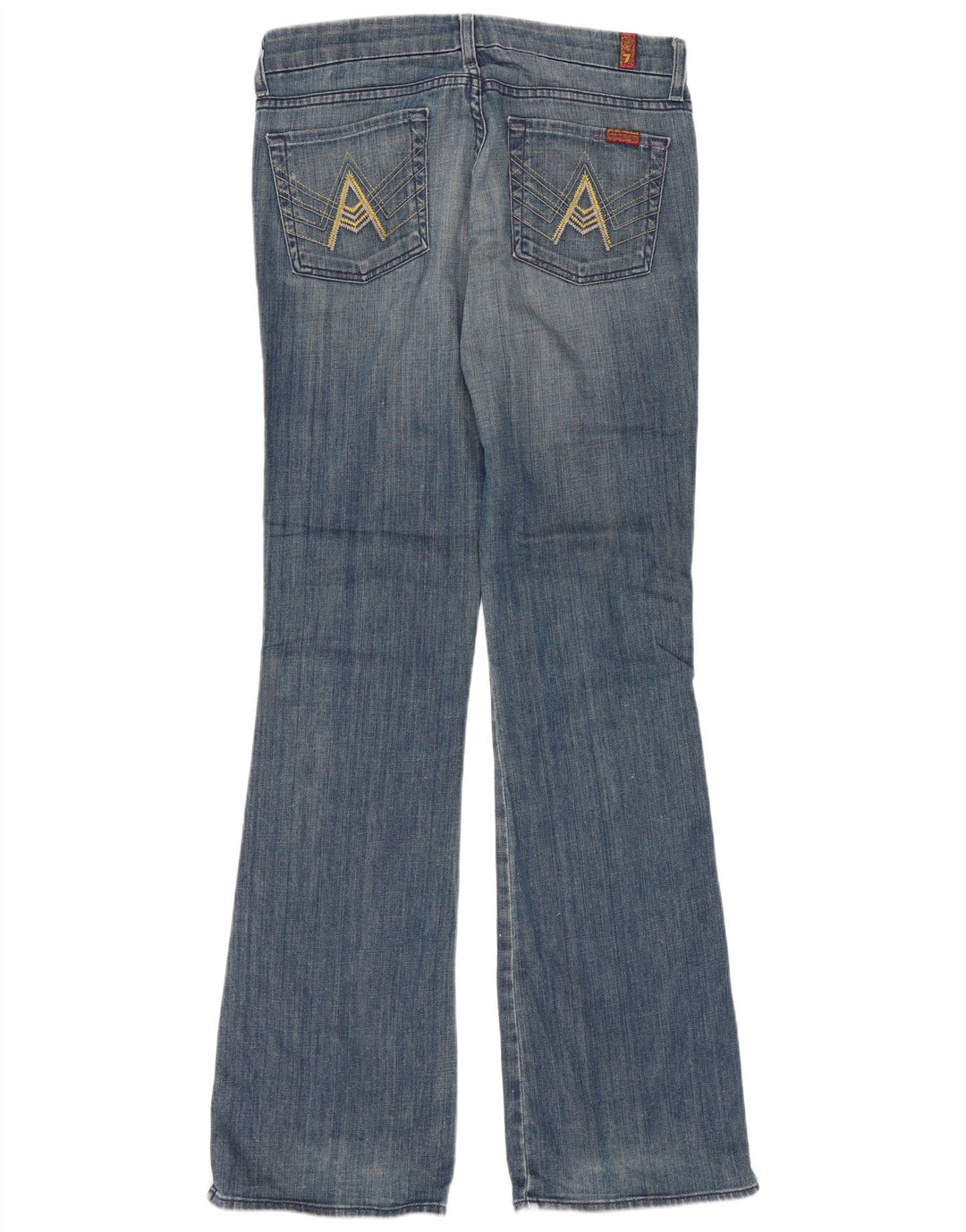 7 For All Mankind Schlagjeans für Damen, W32, L34, Blau, Baumwolle