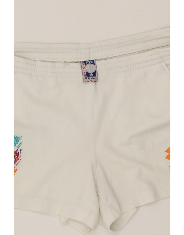 LOTTO Womens Sport Shorts UK 16 Large White Vintage Lotto and Second-Hand Lotto from Messina Hembry 