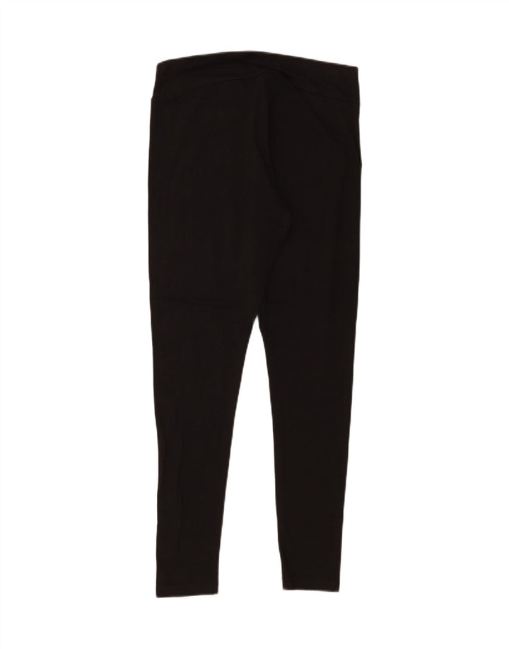 Puma Womens Leggings UK 12 Medium Black Cotton