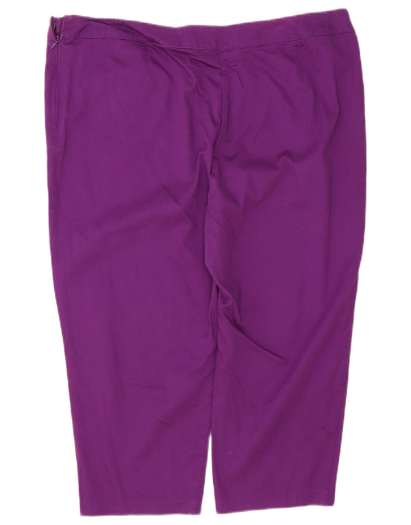 Marks & Spencer Bermuda pour femme UK 20 2XL W40 Violet Coton