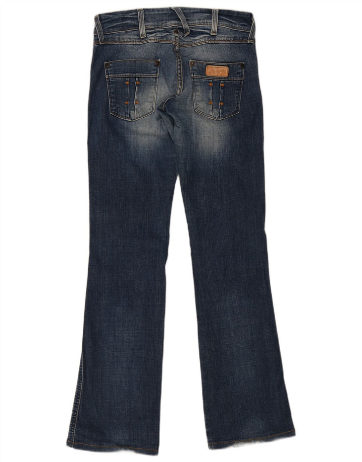 WRANGLER Dame Iris Bootcut Jeans W28 L34 Blå Bomuld