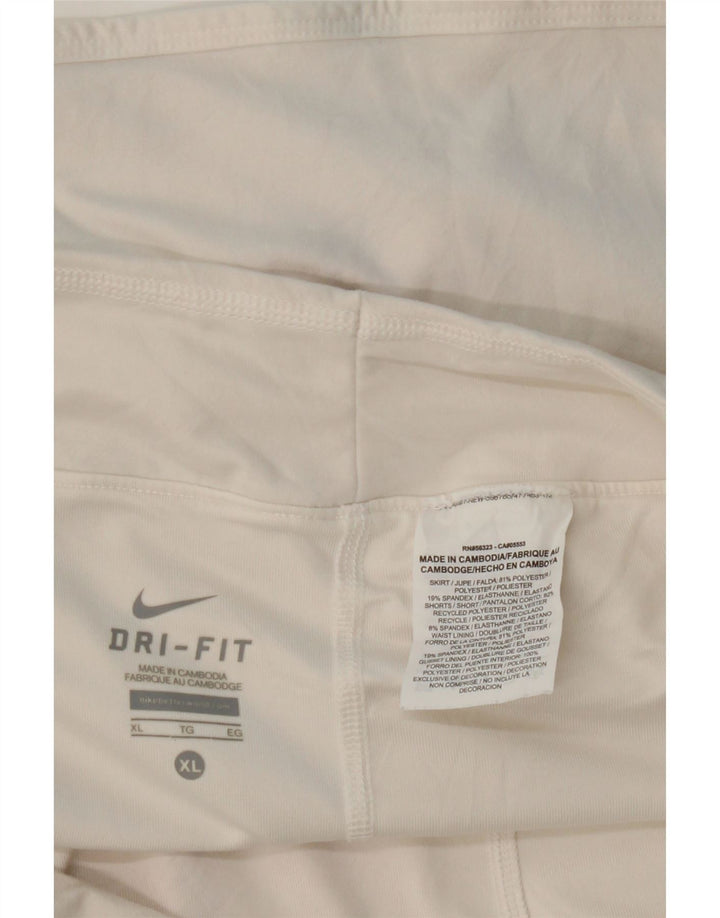 NIKE Womens Skort UK 18 XL  White Polyester Vintage Nike and Second-Hand Nike from Messina Hembry 