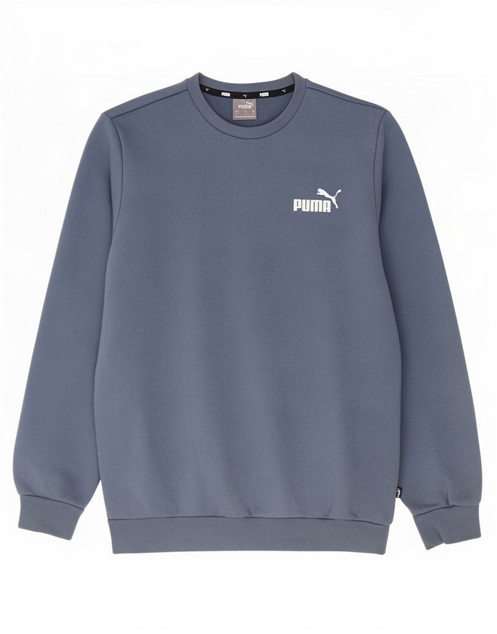 Puma Mens Sweatshirt Jumper Small Blue Cotton