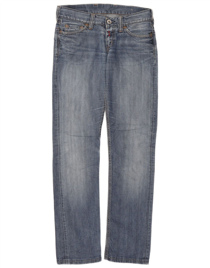 REPLAY Womens Straight Jeans W27 L30 Blue Cotton