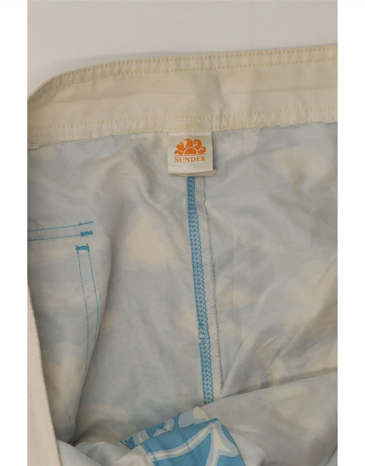 Sundek Mens Swimming Shorts XL  Blue Floral
