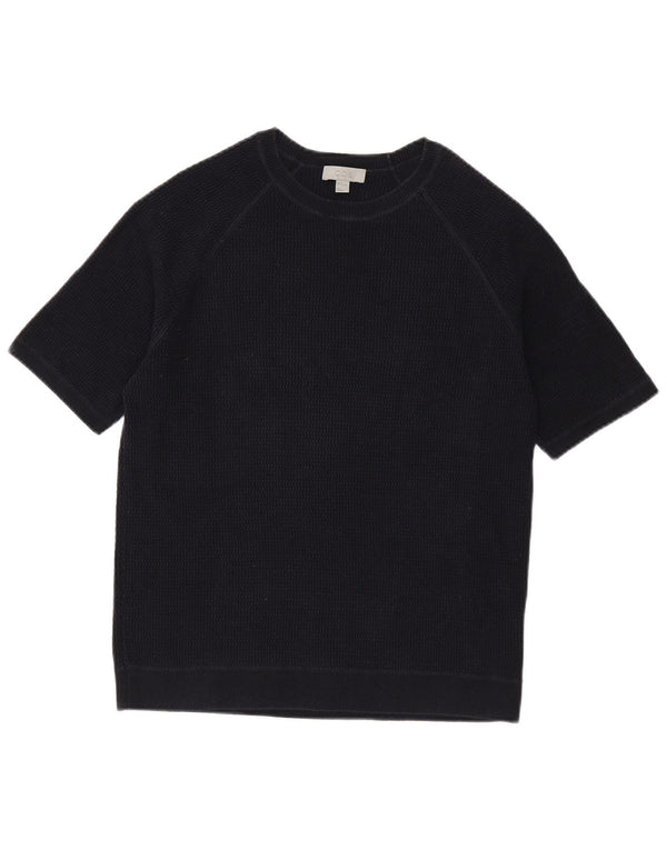 Cos Herren-T-Shirt-Oberteil, mittelgroß, marineblau, Baumwolle