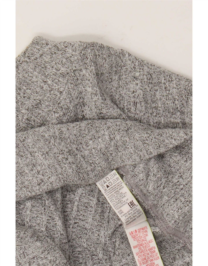 Marks & Spencer Womens Crew Neck Jumper Sweater UK 10 Small Grey Flecked