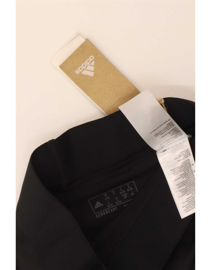 Adidas Womens Aeroready Leggings UK 8/10 Small Black Polyester