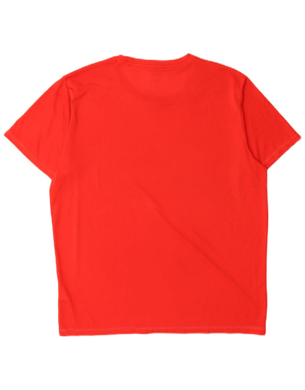Puma T-shirt da uomo Top Large rossa in poliestere