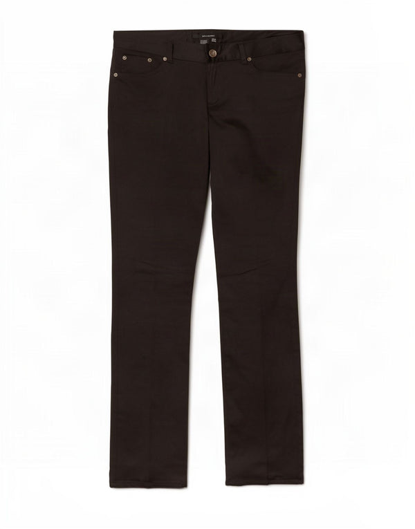 Pantaloni casual dritti da donna Zara EU 38 Small W28 L34 Poliestere nero