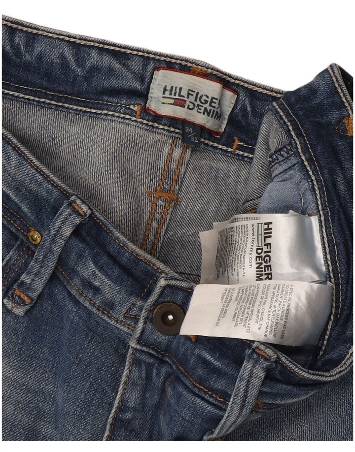Tommy Hilfiger Mens Slim Jeans W34 L32 Blue Cotton