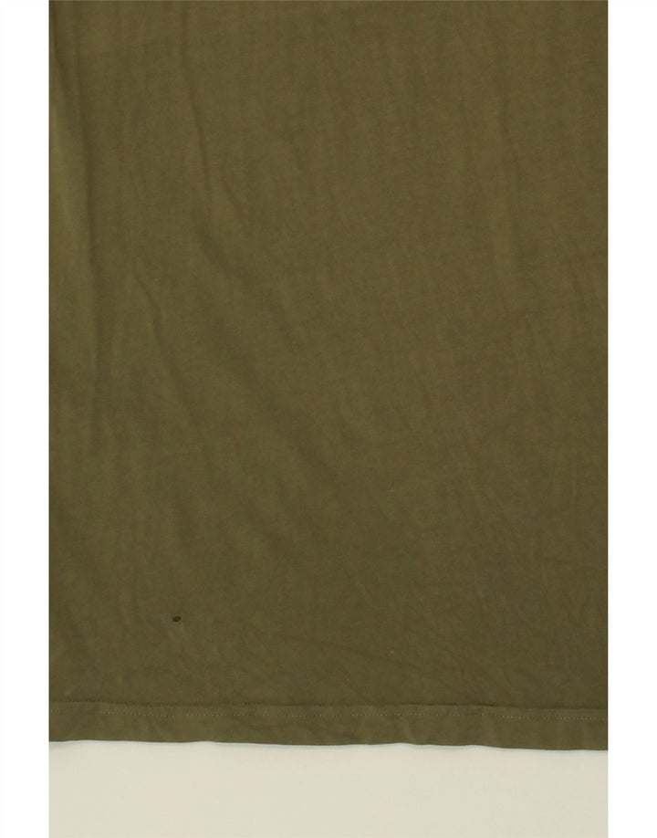 PUMA Mens Graphic T-Shirt Top Large Khaki Cotton Vintage Puma and Second-Hand Puma from Messina Hembry 