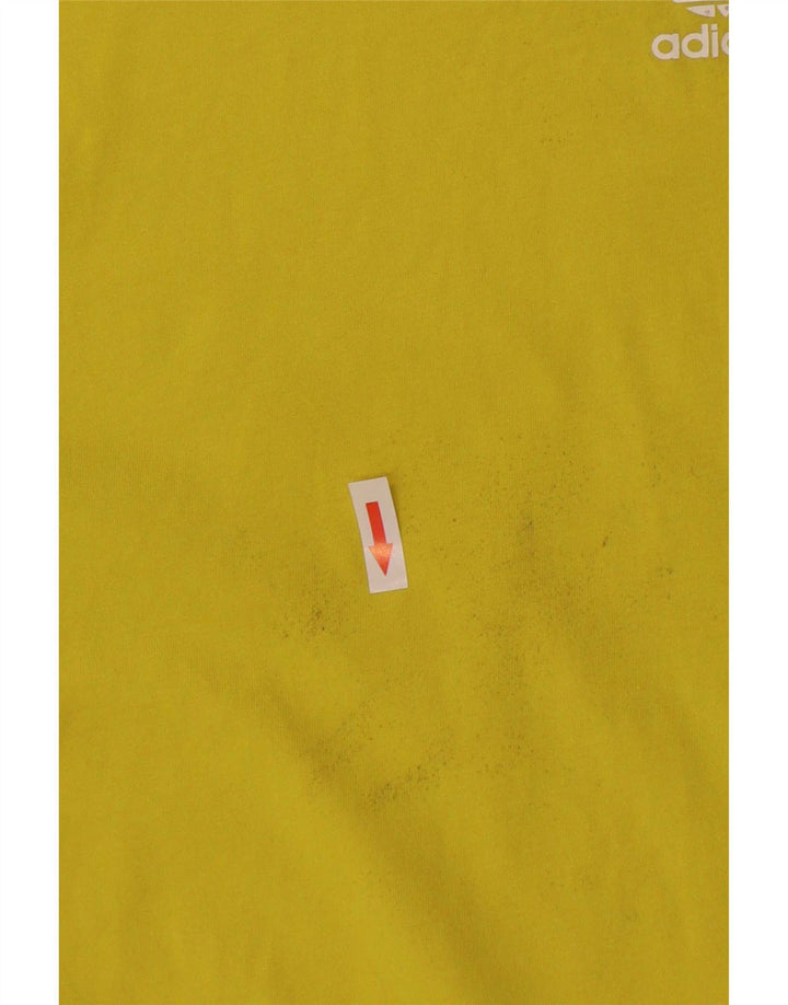 Adidas Hombre Camiseta Gráfica Top Medium Amarillo
