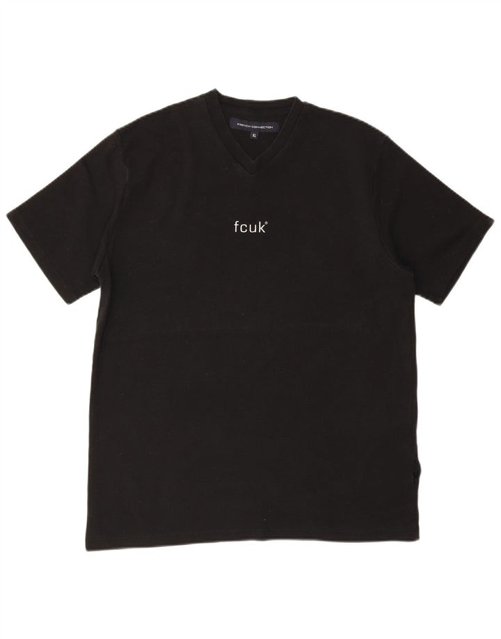 FRENCH CONNECTION Mens T-Shirt Top XL Black