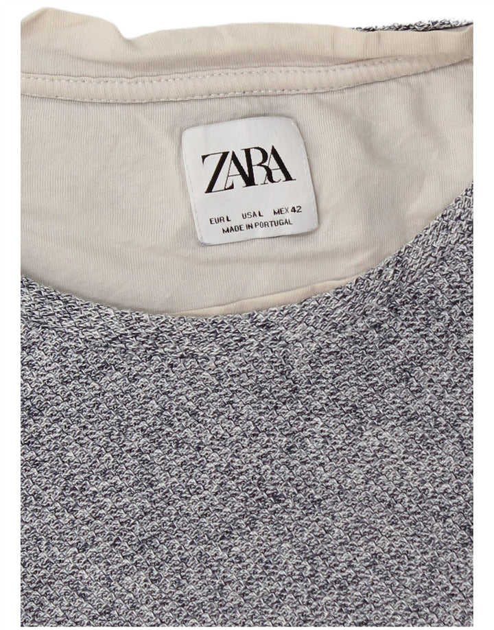 T-shirt Zara da uomo grande grande blu