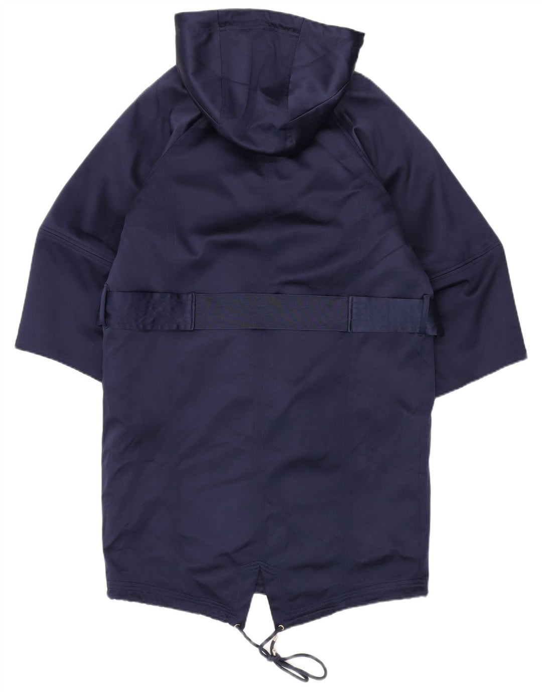 GUESS Womens Oversized Hooded Parka Jacket UK 12 Medium Navy Blue