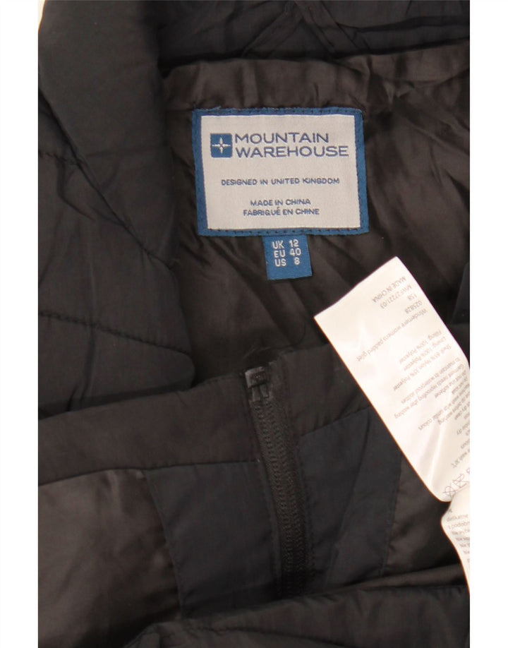 Mountain Warehouse Womens Padded Gilet UK 12 Medium Black Nylon