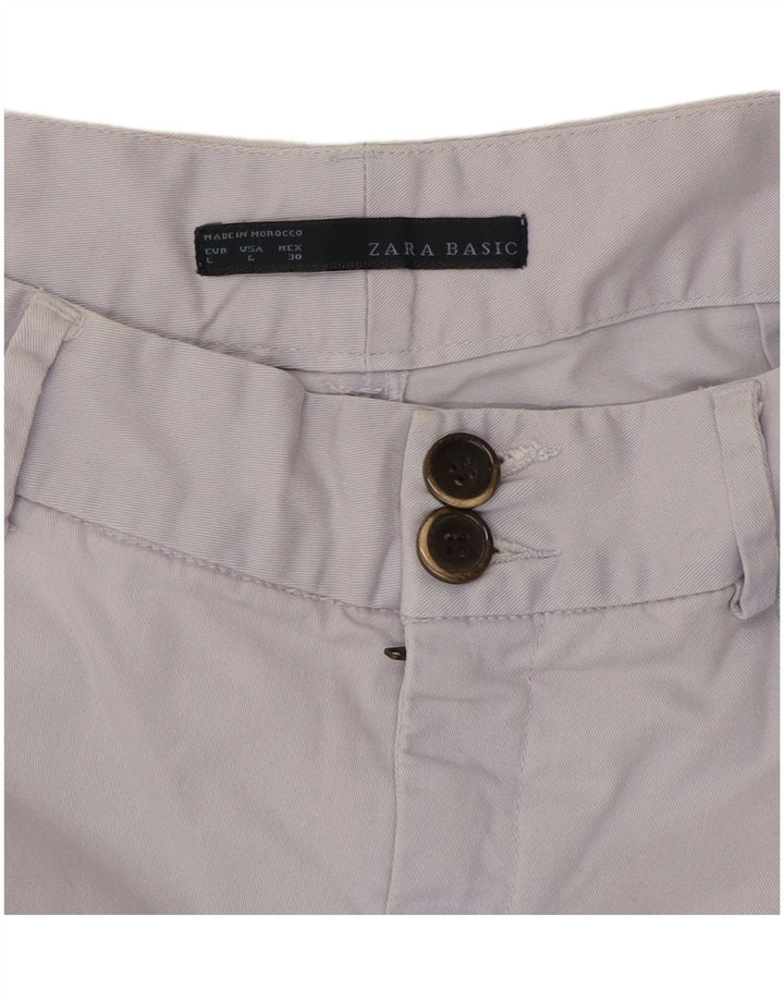 Zara ženske chino kratke hlače Large W30 Blue