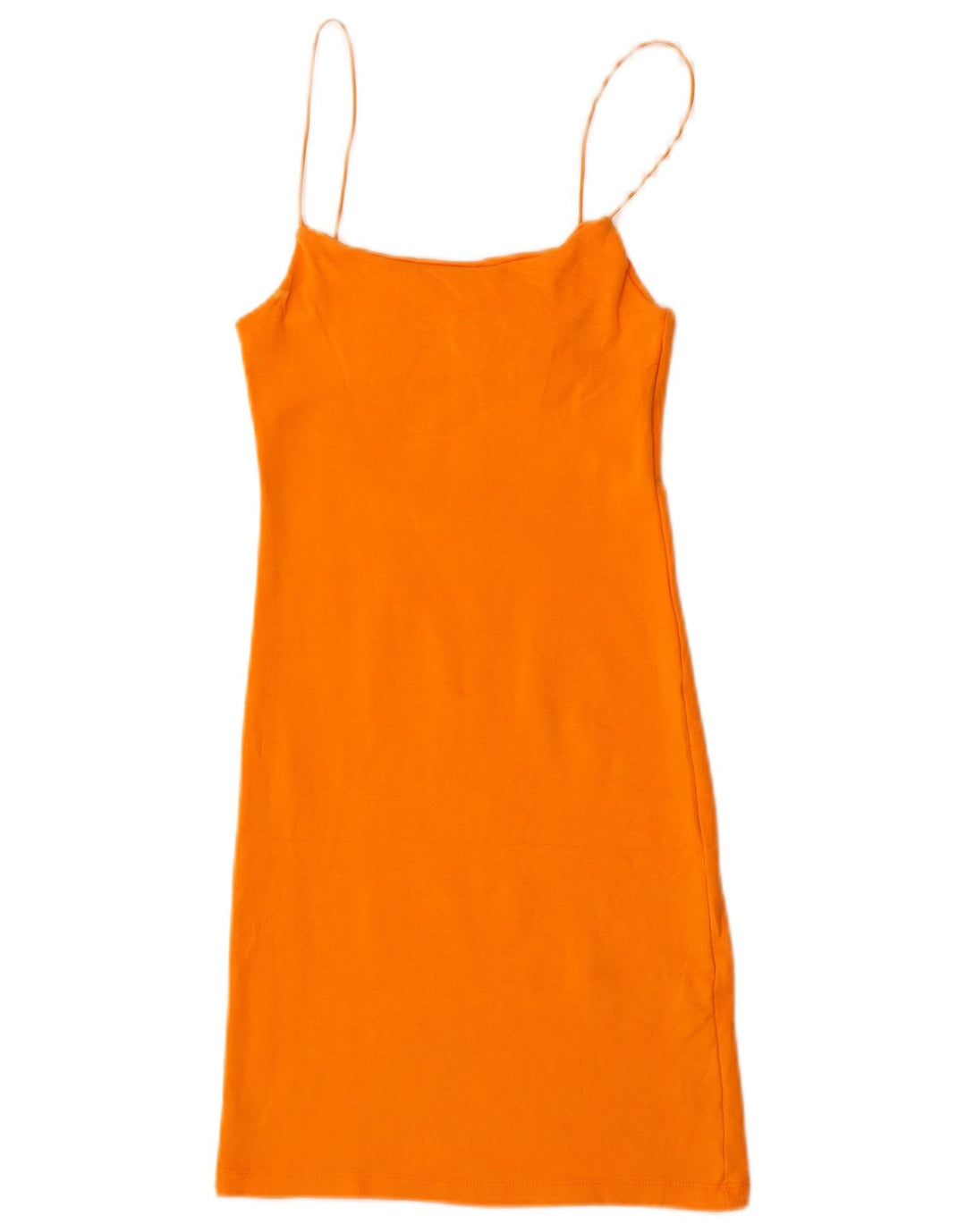 Zara Dame Slip Dress UK 12 Medium Orange Bomuld