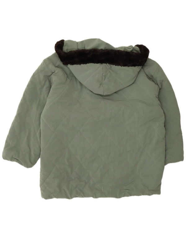 Lotto Manteau rembourré à capuche pour femme UK 20 2XL Vert