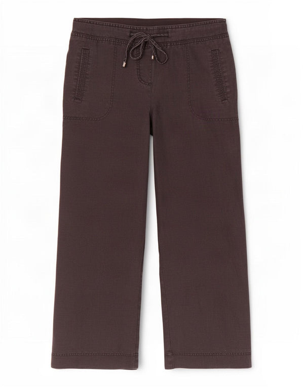 Pantaloni corti Marks & Spencer da donna a gamba larga UK 12 medi W30 L24 neri