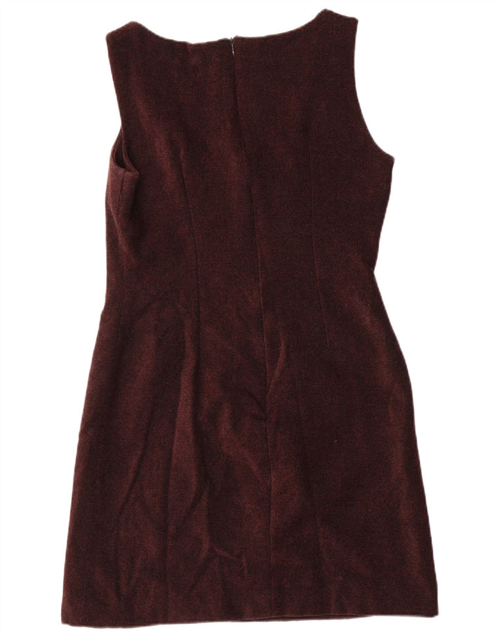 Max Dine Womens Sleeveless Sheath Dress IT 44 Medium Brown Acrylic