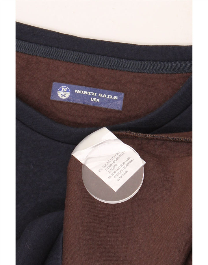 NORTH SAILS Womens Sweatshirt Jumper UK 10 Small Navy Blue Cotton