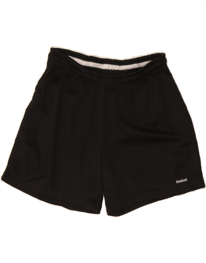 REEBOK Womens Sport Shorts UK 6 XS Black Polyester Vintage Reebok and Second-Hand Reebok from Messina Hembry 