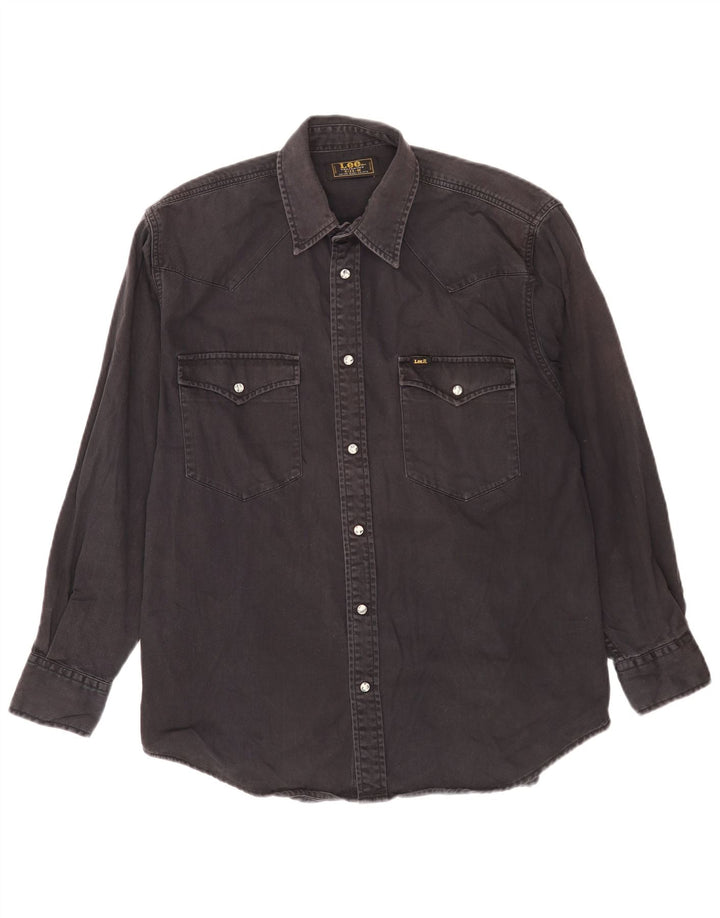 Lee Chemise en Jean Homme Noir Moyen Coton