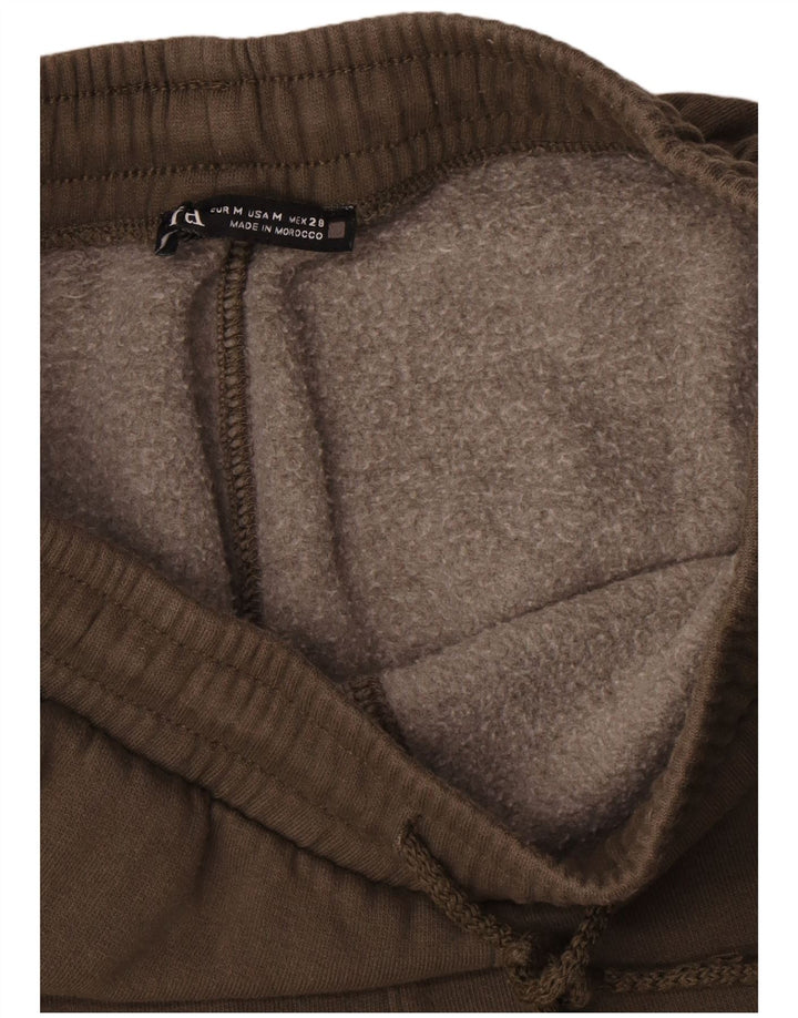 Zara Dame Cargo Træningsdragt Bukser UK 12 Medium Khaki Bomuld