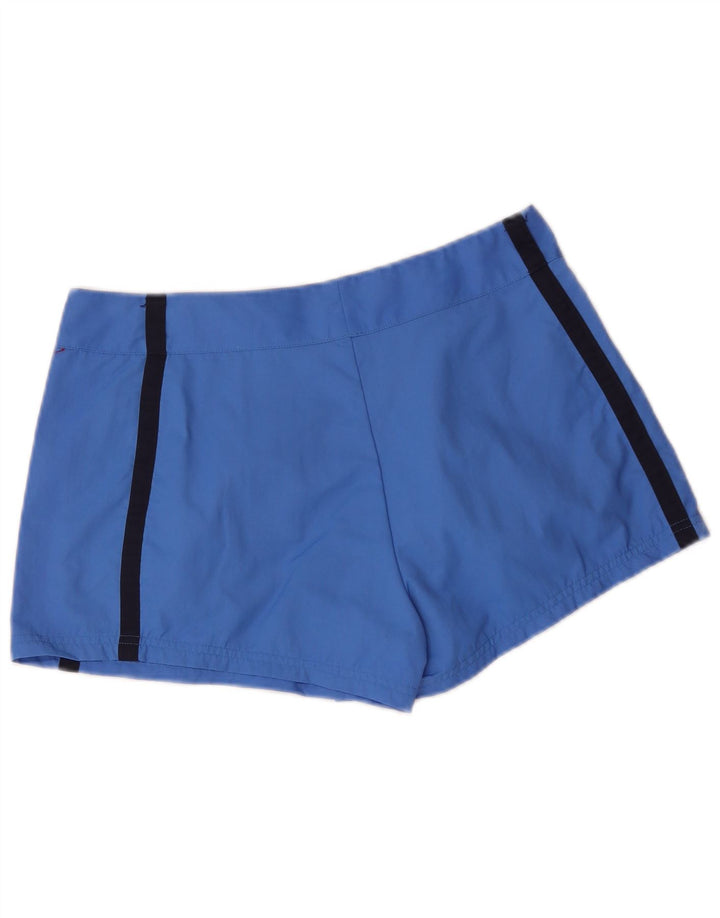 Nautica Womens Casual Shorts Medium W30 Blue Colourblock Nylon