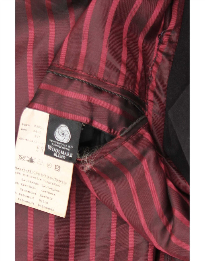 Sobretudo masculino Bugatti IT 48 4XL lã preta