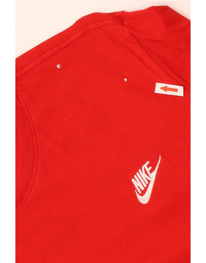 Nike Mens Athletic Cut T-Shirt Top Large Red Cotton
