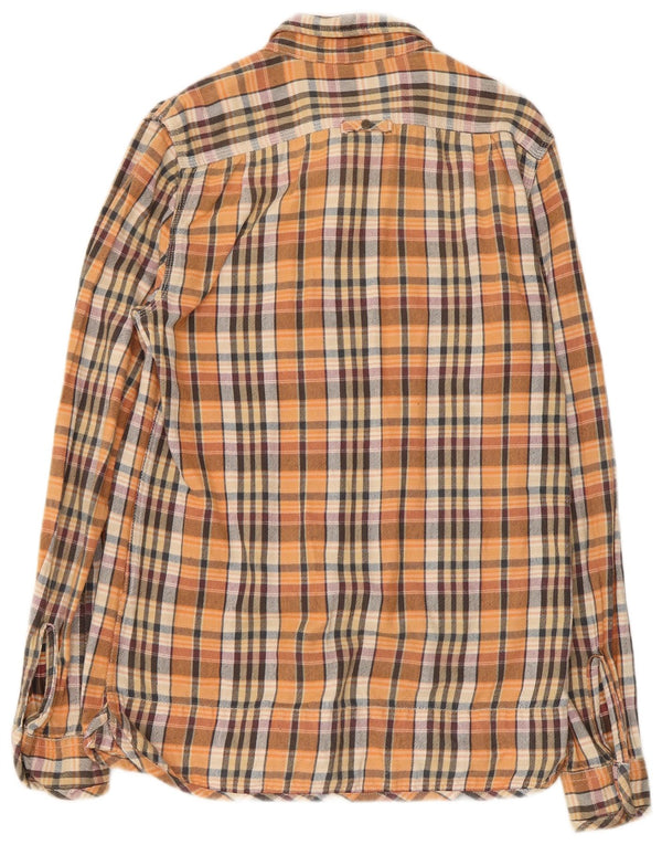 Superdry Mens Flannel Shirt Large Multicoloured Check Cotton