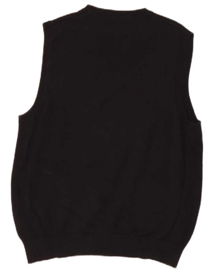 Marks & Spencer Mens Vest Tank Top Large Black Cotton
