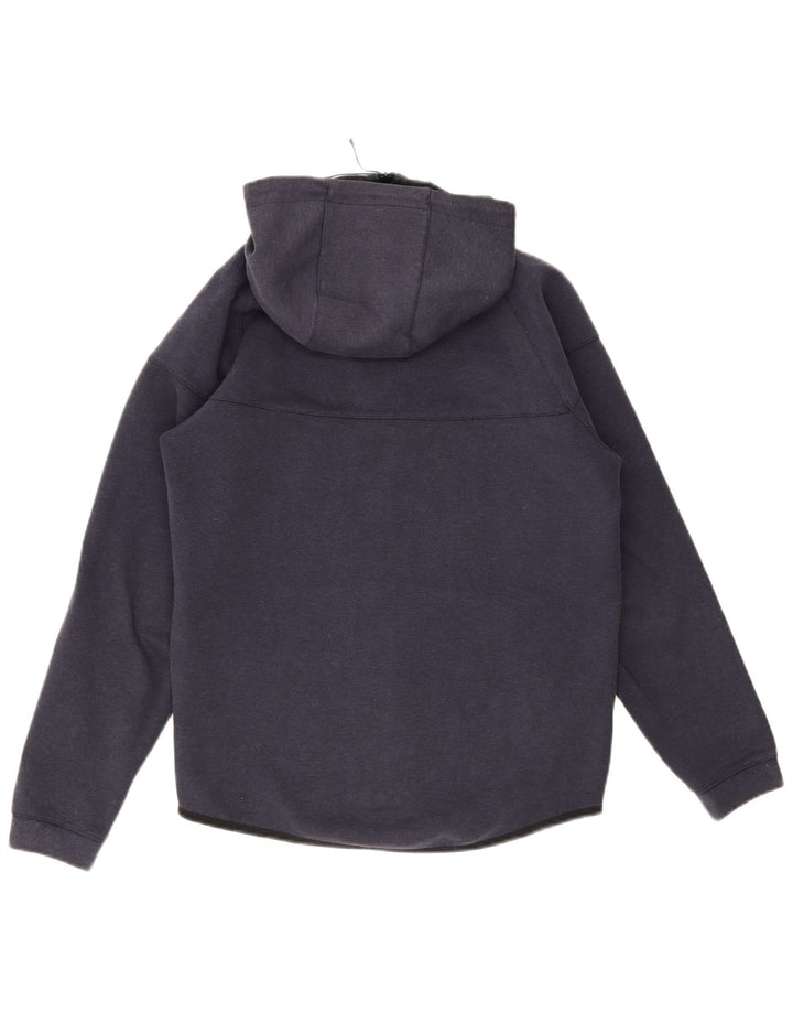Felpa con cappuccio e zip Nike da uomo in cotone blu navy medio