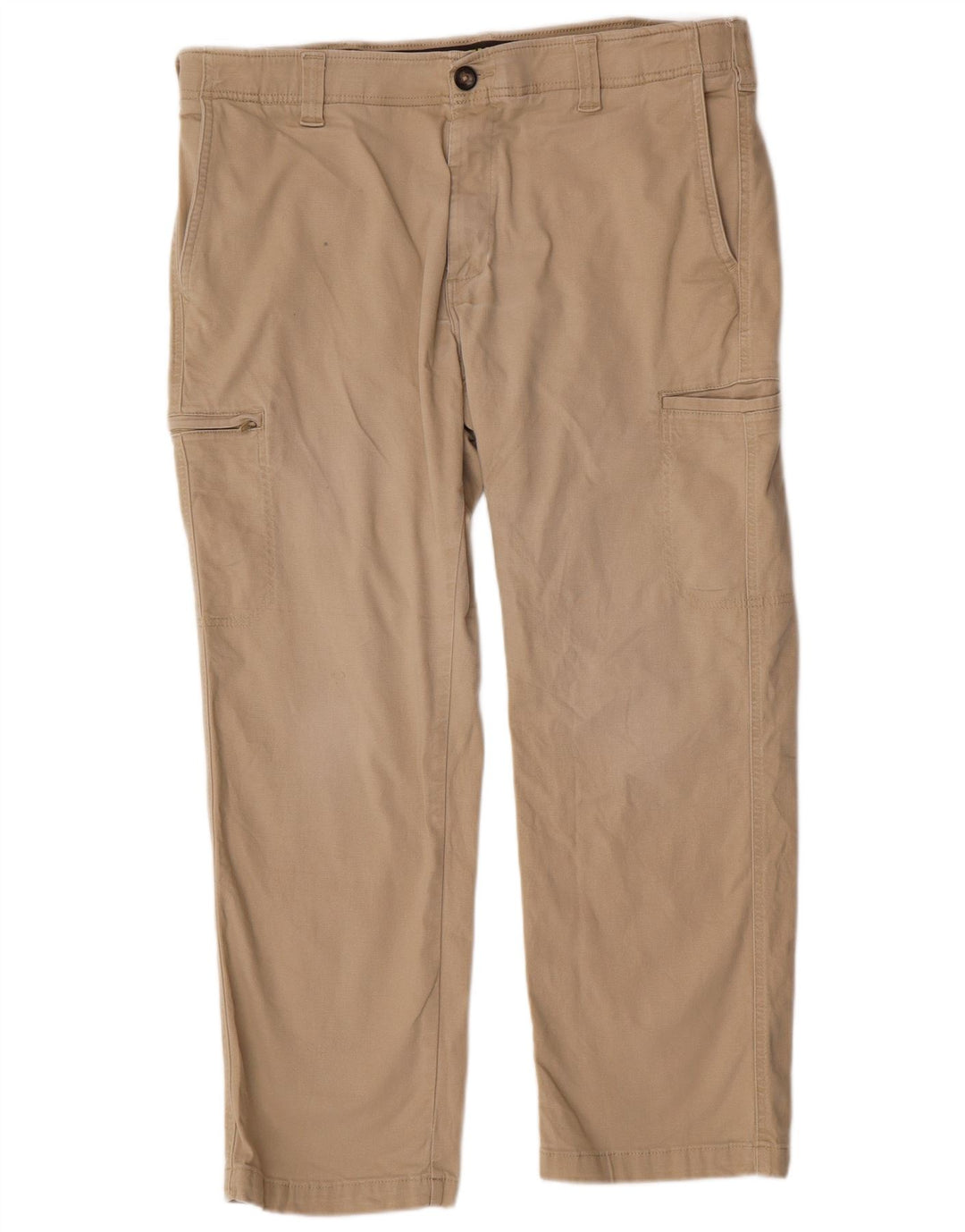 Calça cargo masculina reta LEE W38 L29 algodão bege