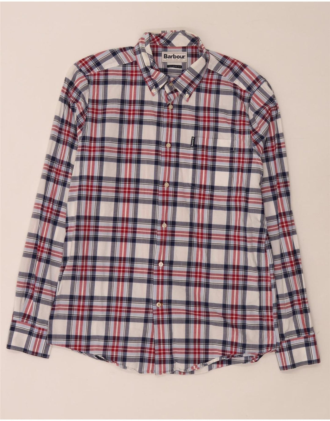 Barbour Chemise coupe ajustée en coton à carreaux multicolore moyen pour homme