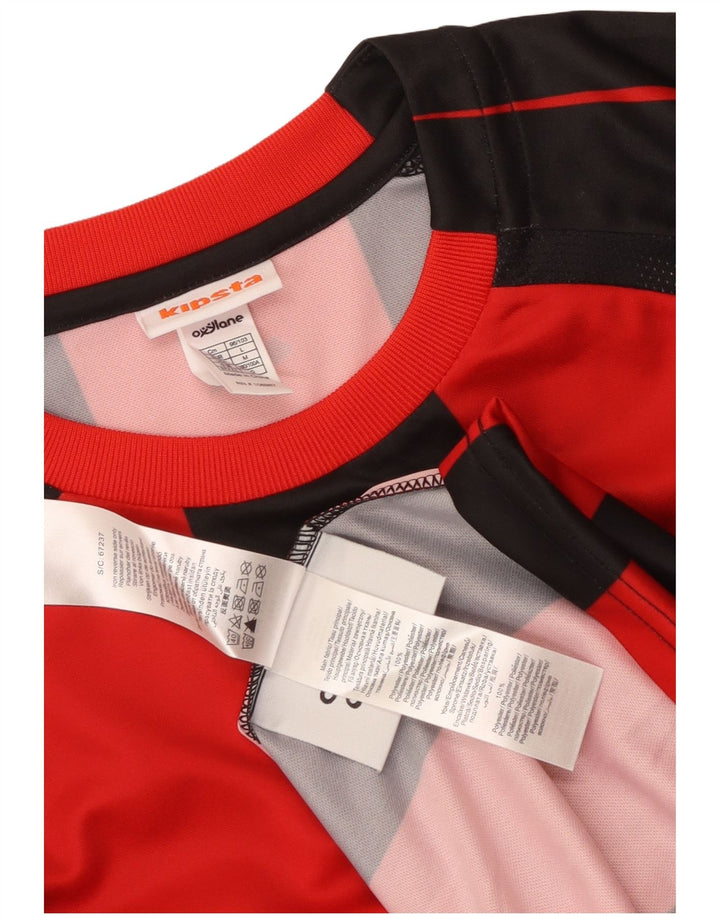 KIPSTA Mens Graphic T-Shirt Top Large Red Striped Polyester