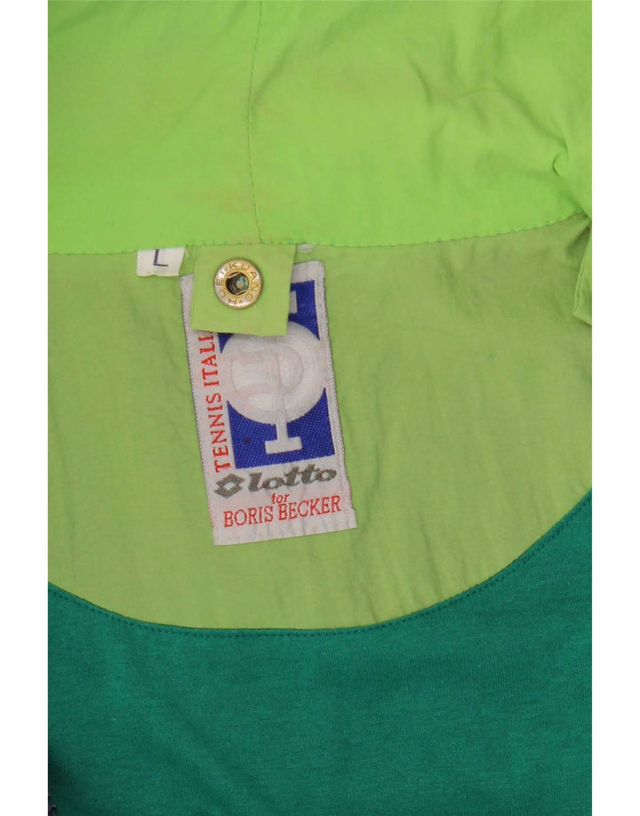 Lotto Herren-Windbreaker-Jacke, groß, grün, Farbblock