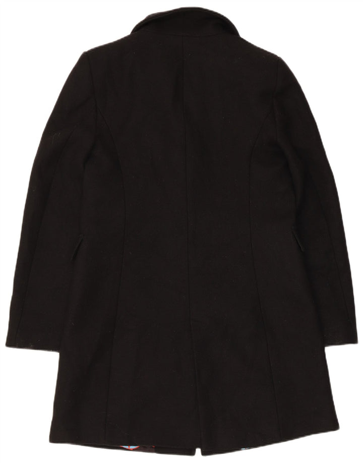 Zara Femme Pardessus UK 6 XS Laine Noire