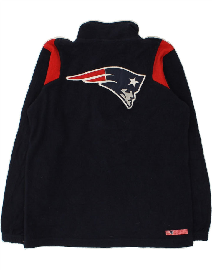 NHL Boys New England Patriots Fleece Jumper 10-11 Years Medium Navy Blue | Vintage NHL | Thrift | Second-Hand NHL | Used Clothing | Messina Hembry 