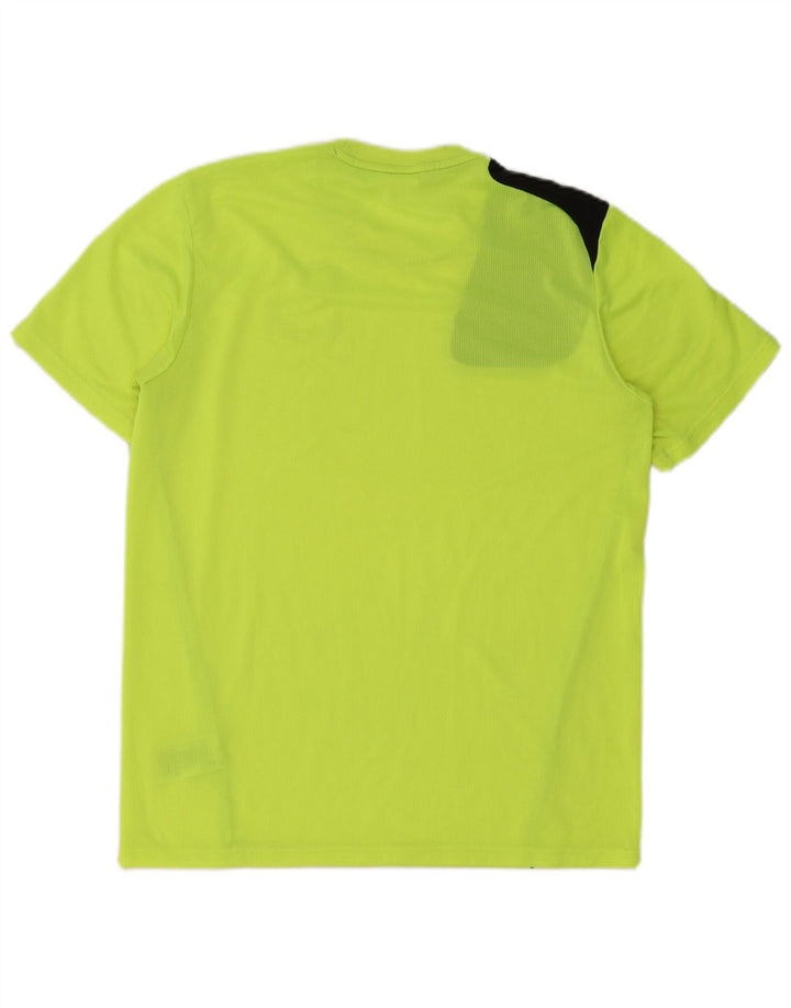 Adidas Herren Grafik-T-Shirt-Oberteil Mittelgrünes Colourblock-Polyester