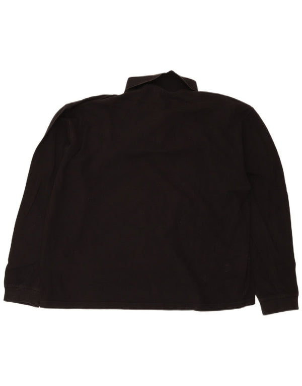 Polo da uomo a maniche lunghe Champion 2XL cotone nero