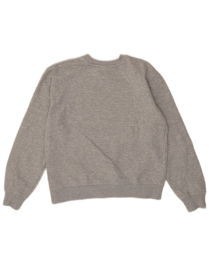 Zara Womens Oversized Sweatshirt Jumper UK 10 Small Grey Flecked Cotton