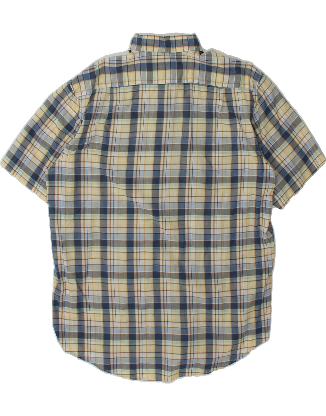 IZOD Mens Short Sleeve Shirt Large Multicoloured Check Cotton Vintage Izod and Second-Hand Izod from Messina Hembry 