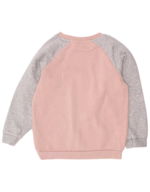 Puma Girls Graphic Sweatshirt Džemper 3-4 godine Pink Colourblock Pamuk