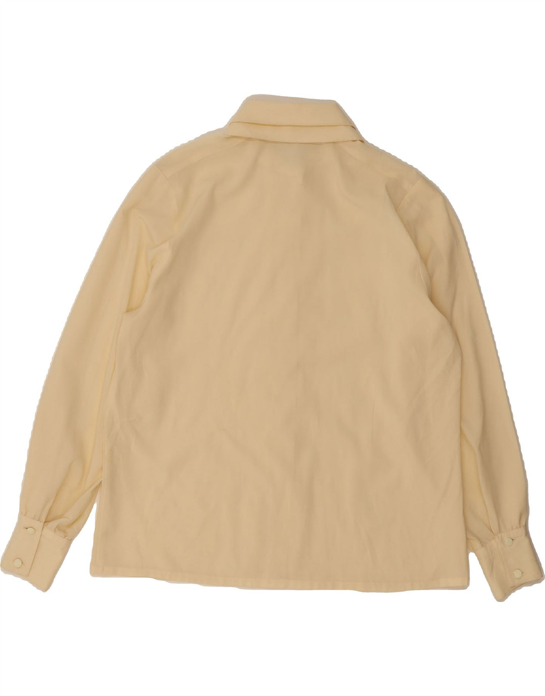 VINTAGE Womens Shirt Blouse UK 16 Large Beige Vintage Vintage and Second-Hand Vintage from Messina Hembry 