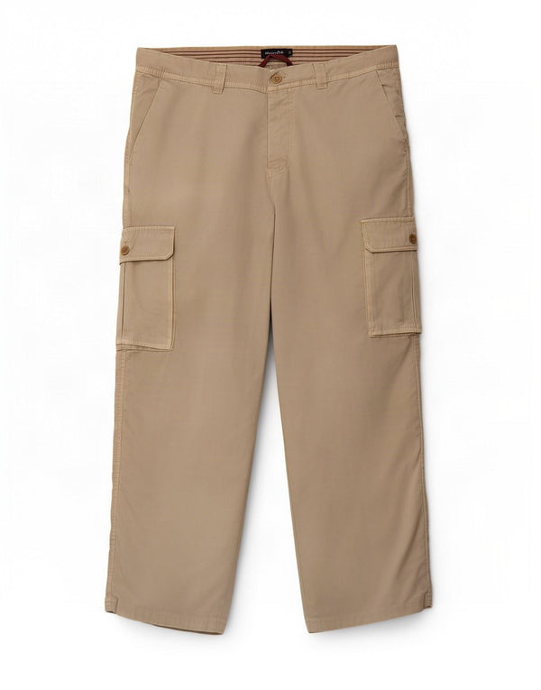 Мужские прямые брюки карго Massimo Dutti EU 48 XL W38 L28 бежевые, хлопок