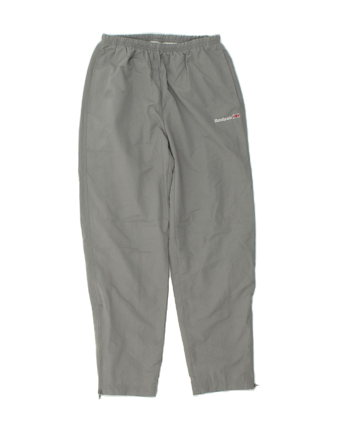 REEBOK Womens Tracksuit Trousers UK 12 Medium Grey Polyester Vintage Reebok and Second-Hand Reebok from Messina Hembry 